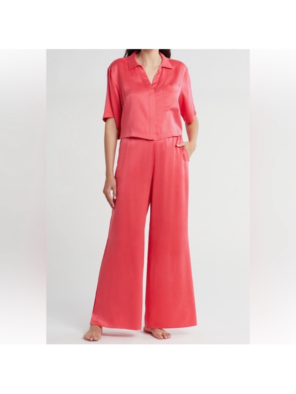 lunya washable 100% silk pajama set